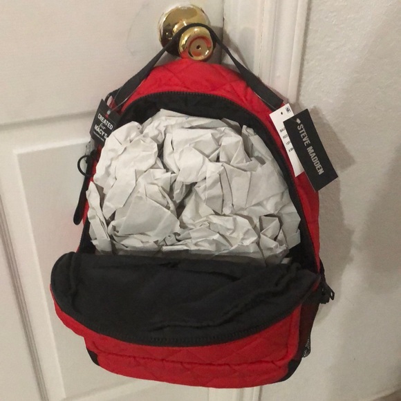 Steve Madden Red Quilted Backpack main image 6
